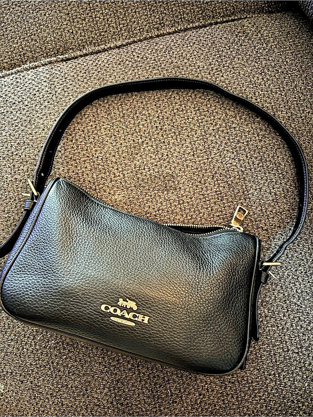 Coach Black Shoulder Bag with Strap